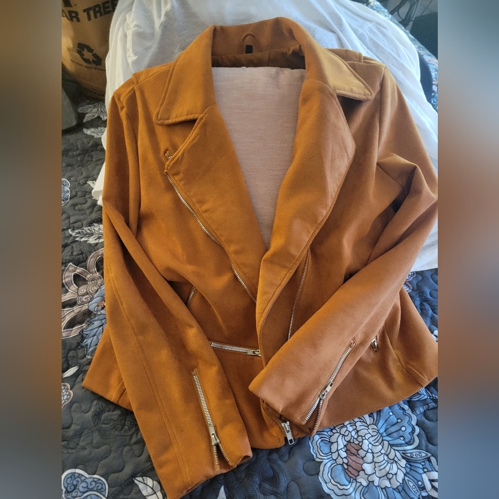 Faux Suede Jacket
